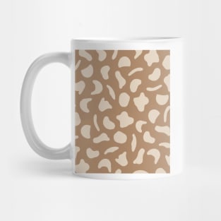 Neutral Warm Tones Patel Pink Abstract Shapes  Pattern Mug